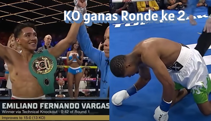 Emiliano vargas KO espinoza ronde ke 2
