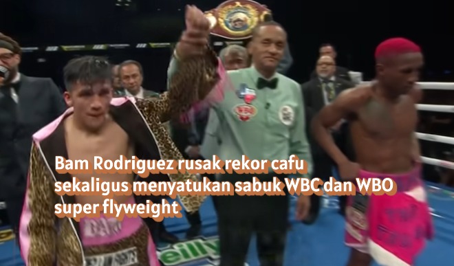 Dominasi Tanpa Ampun! Jesse Rodriguez Taklukkan Cafu Lewat TKO Ronde 10, Satukan Sabuk WBC & WBO Super Flyweight