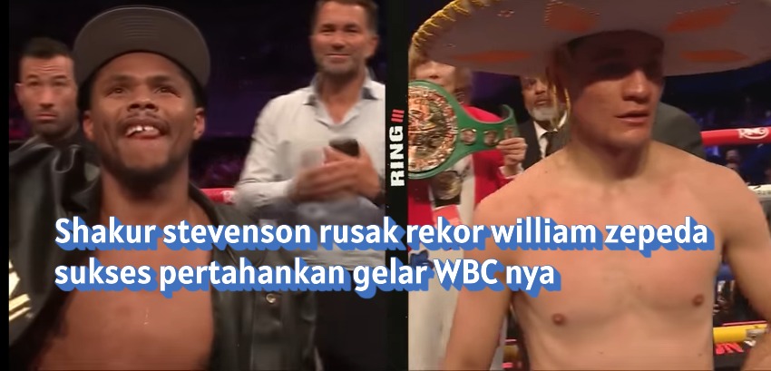 shakur stevenson pertahankan gelar WBC dari william zepeda