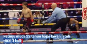 reito tsutsumi hajar lawan jatuh 3 kali