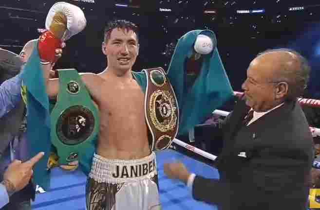 sabuk pertama alimkhanuly WBC continental dan WBO global
