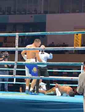 Bek nurmaganbet pukul jatuh bruno sandoval