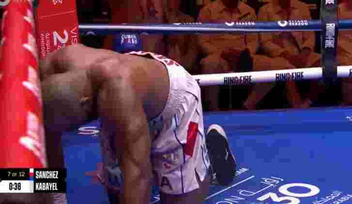 sanchez terjatuh untuk kedua kalinya