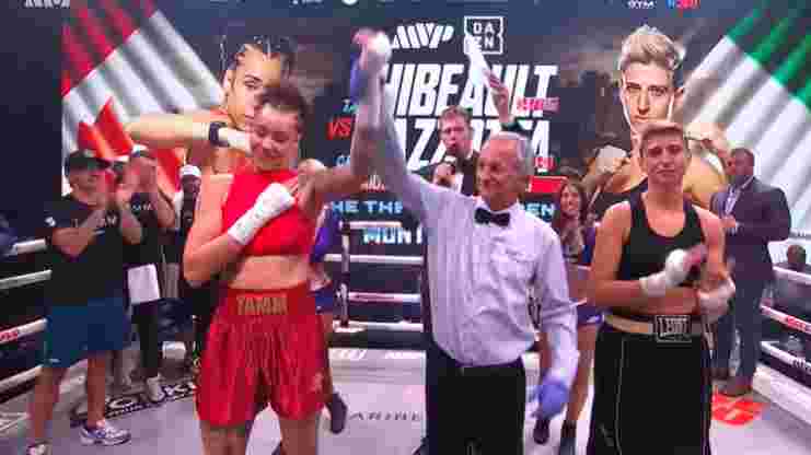 tamm thibeault menang TKO atas mazzota