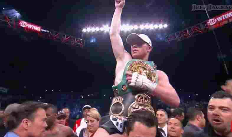 canelo merebut sabuk WBA dari austin trout