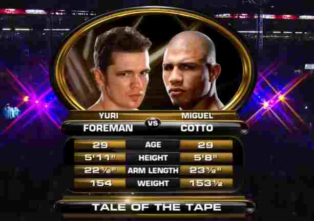 miguel cotto vs yurie foreman 2010