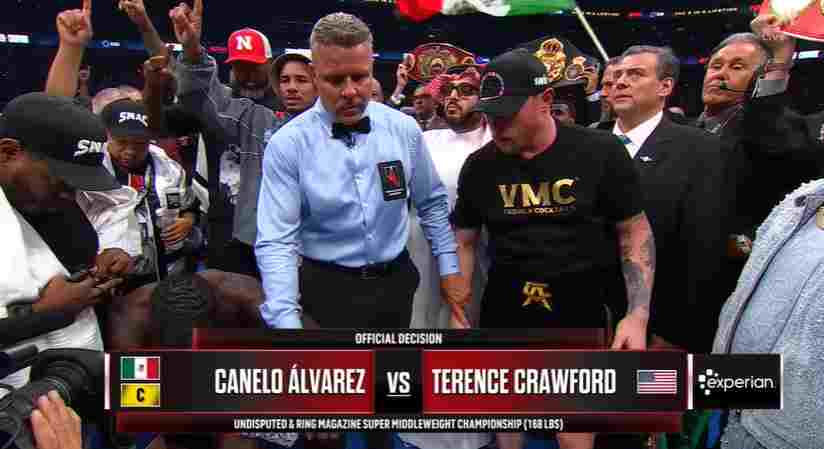 terence crawford merampas sabuk canelo alvarez