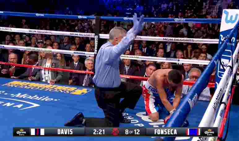 Davis pukul jatuh fonseca ronde 8