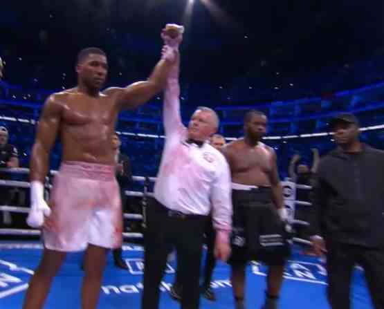 anthony joshua menang angka atas franklin