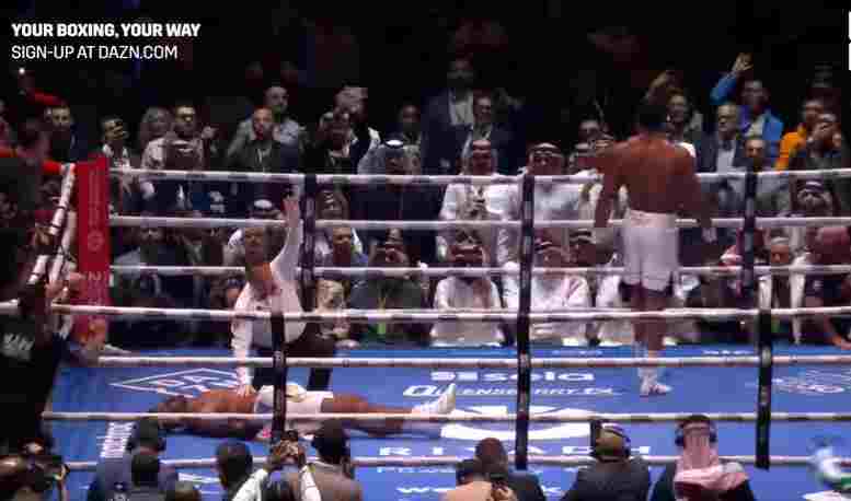 joshua KO Brutal francis ngannou