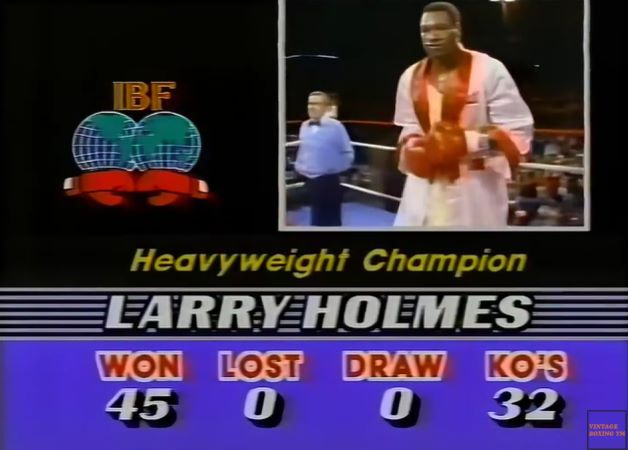 Larry holmes di akui secara resmi juara IBF