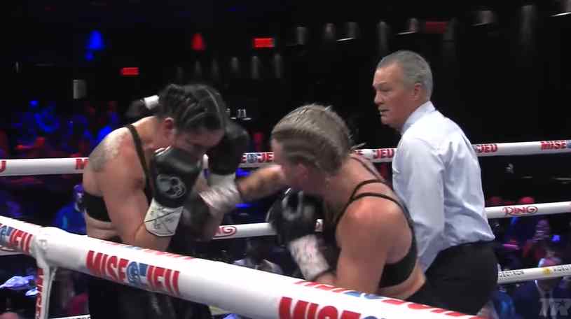 mikael mayer menekan mary spencer ronde 1