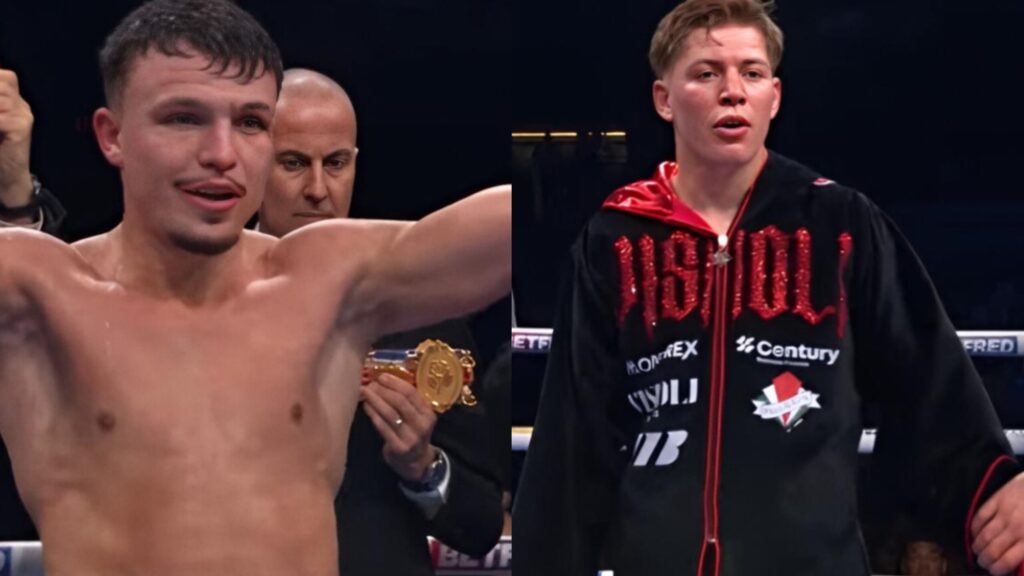 giorgio visioli dan george liddard menang di cooper box arena