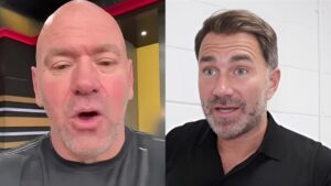 Perang Makin Panas! Dana White dan Eddie Hearn Kembali Saling Setelah Pertunjukan Di Inggris Perang makin panas antara Dana White dan Eddie Hearn
